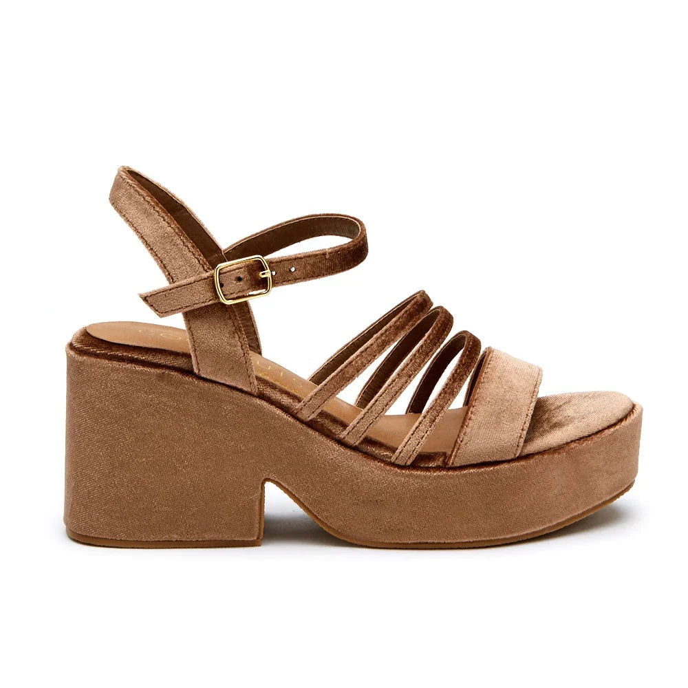 Coconuts by Matisse Stargaze Velvet Platform Sandal