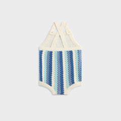 Kith Baby Open Knit Romper - Blue Skies