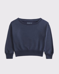 essential off-the-shoulder sweatshirt