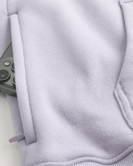 Boxy Camo Hoodie-light purple