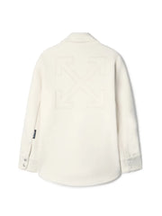 White Arrow Padded Overshirt