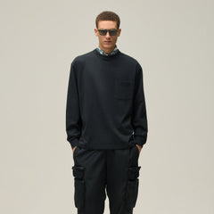 Kith Long Sleeve Leonard Pocket Tee - Black