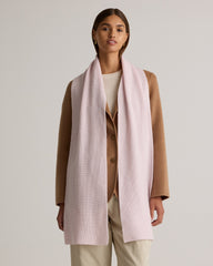Mongolian Cashmere Ribbed Scarf