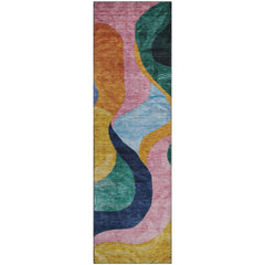Premium Washable Super Soft Contemporary Abstract Mayfield Rug