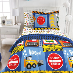 Dream Factory Under Construction Microfiber Bed in a Bag