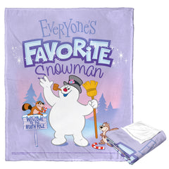 Warner Brothers Frosty the Snowman Everyones Favorite Snowman Silk Touch Throw Blanket