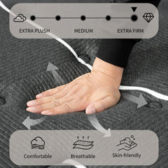 Modland 14" Extra Firm Cooling Gel Hybrid Mattress for Back Pain Relief in a Box, Twin/Full/Queen/King/CALKing Size