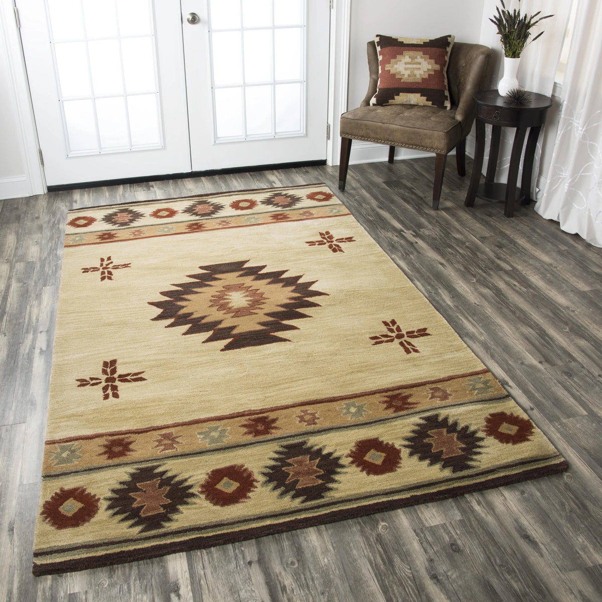 Alora Decor Ryder Southwestern Hand-tufted Wool Rug