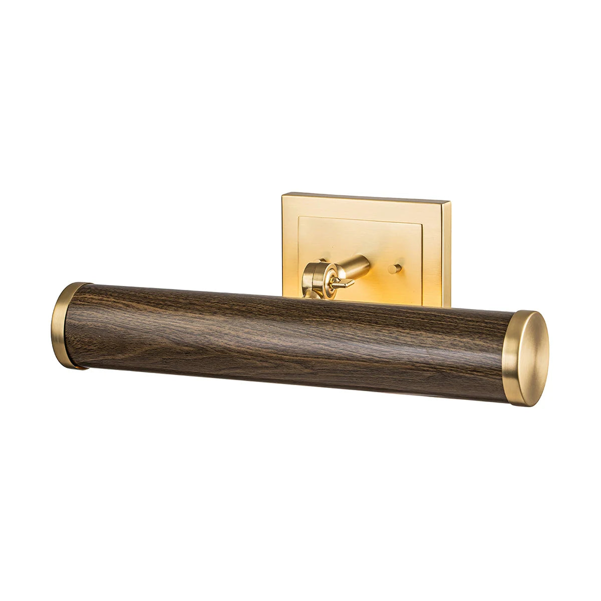 Coates Medium Picture Light in Dark Wood - 4"h x 16"w x 8"d