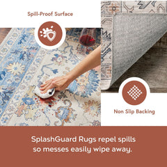 Nuloom Darby Persian SplashGuard Machine Washable Area Rug