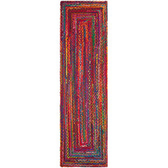 SAFAVIEH Georgine Handmade Nanny Braided Bohemian Cotton Rug