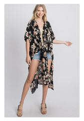 9203   Angie Floral Kimono