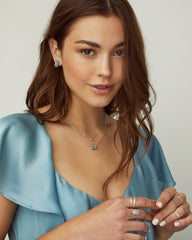 Ellie Rose Gold Stud Earrings in Rose Gold Drusy